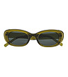Дамски овални слънчеви очила в зелен нюанс Brielle -3 снимка