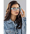 Светлосини дамски слънчеви очила с розови лещи Julia-0 снимка