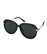Черни дамски слънчеви очила със златисти дръжки Sophie-1 снимка