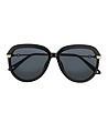 Черни дамски слънчеви очила със златисти дръжки Sophie-3 снимка