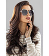 Дамски слънчеви очила в златисто и черно Quinn -0 снимка