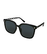 Дамски черни слънчеви очила Black -1 снимка