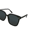 Дамски черни слънчеви очила Black -2 снимка