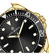 Мъжки часовник в златисто и черно Ron-2 снимка