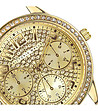 Дамски златист часовник с камъчета Kristin-2 снимка