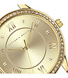 Златист дамски часовник с римски цифри Viliana-2 снимка