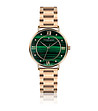 Розовозлатист дамски часовник със зелен циферблат Lexa-0 снимка