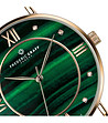 Розовозлатист дамски часовник със зелен циферблат Lexa-2 снимка