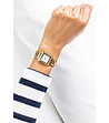 Златист дамски часовник с бял циферблат Tulia-1 снимка