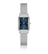 Сребрист дамски часовник със син циферблат Riatta-0 снимка