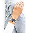 Сребрист дамски часовник със син циферблат Riatta-1 снимка