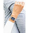 Дамски часовник в сребристо със син циферблат Trika-1 снимка