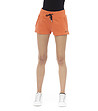 Дамски памучни къси панталони в оранжев нюанс-0 снимка