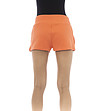 Дамски памучни къси панталони в оранжев нюанс-1 снимка