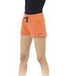Дамски памучни къси панталони в оранжев нюанс-2 снимка
