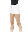 Дамски памучни къси панталони в бяло-2 снимка