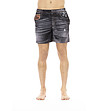 Мъжки шорти за плаж имитация на дънки в сив нюанс-0 снимка