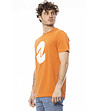 Мъжка памучна тениска в оранжев нюанс-2 снимка