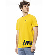 Мъжка памучна тениска в жълт цвят-2 снимка