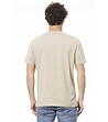 Мъжка памучна тениска в бежово-1 снимка