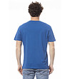 Мъжка памучна тениска в син нюанс-1 снимка