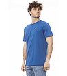 Мъжка памучна тениска в син нюанс-2 снимка