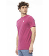 Мъжка памучна тениска в нюанс на цвят циклама-2 снимка