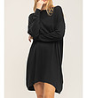 Черна рокля от фино плетиво-3 снимка