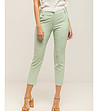 Светлозелен дамски панталон-2 снимка