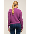 Дамски пуловер в лилав нюанс-1 снимка