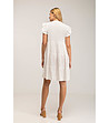 Бяла памучна рокля -1 снимка