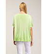 Памучна дамска светлозелена блуза-1 снимка