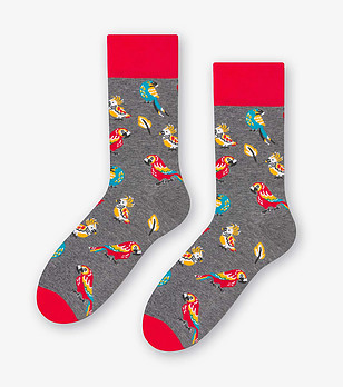 Unisex тематични чорапи Parrots  снимка