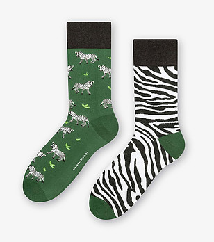Unisex тематични чорапи Zebra  снимка