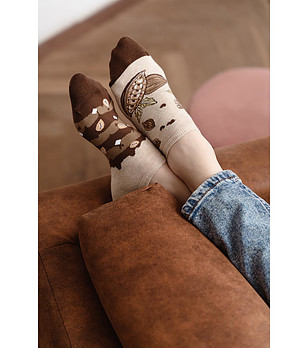Unisex къси тематични чорапи Cocoa  снимка