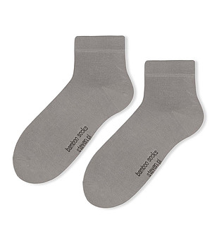 Unisex сиви къси чорапи  снимка