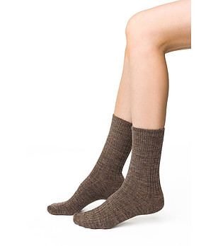Кафяви unisex чорапи  снимка