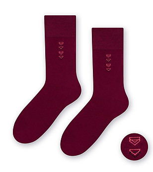 Unisex чорапи в бордо снимка