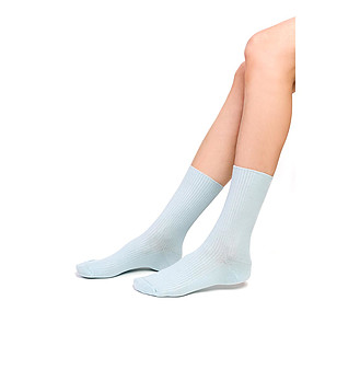 Светлосини unisex чорапи снимка