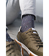 Мъжки сиви чорапи с фигурални мотиви-2 снимка