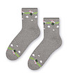 Сиви unisex памучни чорапи със зимни мотиви-0 снимка
