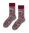 Unisex чорапи в сиво и бордо-0 снимка
