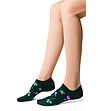 Черни unisex чорапи на цветя-2 снимка