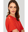 Червена дамска блуза Arina-3 снимка