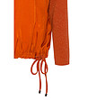 Оранжева дамска блуза с лъскав ефект Nivja-4 снимка