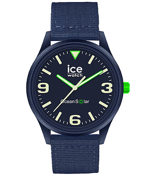 Unisex тъмносин часовник с текстилна каишка снимка