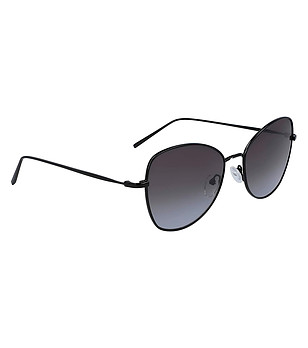 Дамски слънчеви очила с черна метална рамка снимка