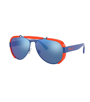 Unisex слънчеви очила в синьо и оранжево снимка