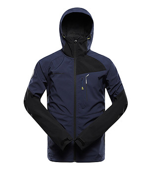 Softshell мъжко яке в тъмносиньо и черно Esprit с DWR снимка