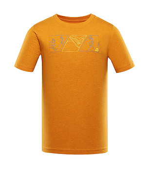 Оранжева памучна мъжка тениска Goraf снимка